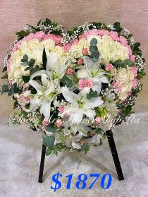Sympathy Heart Wreath - CODE 95787